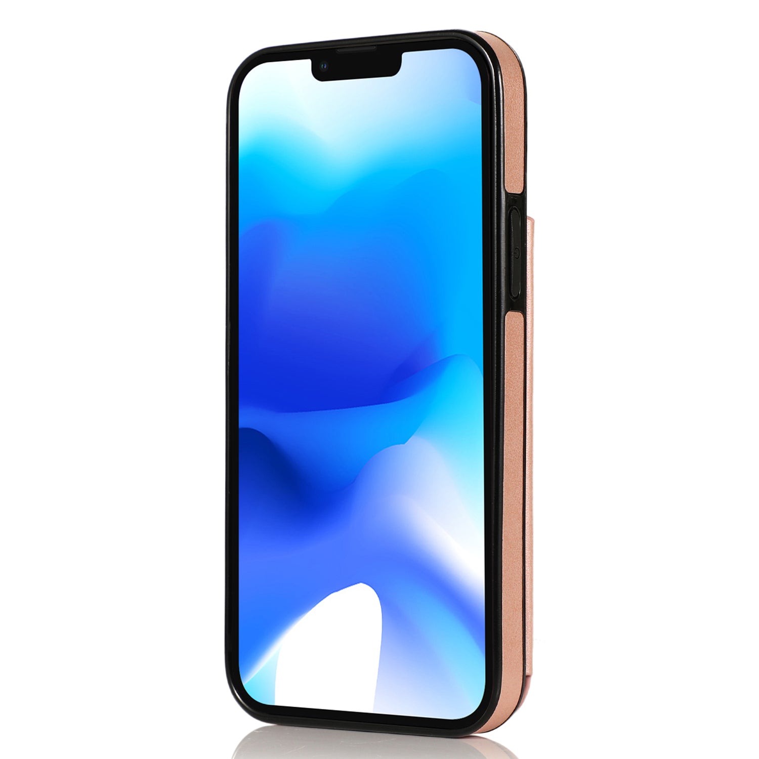 For iPhone 14 Plus Cell Phone Case Imprinted Mandala Flower PU Leather+TPU Back Shell - Rose Gold For iPhone 14 Plus Cell Phone Case Imprinted Mandala Flower PU Leather+TPU Back Shell - Rose Gold